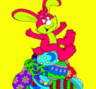 Dibujo Conejo de Pascua pintado por jjuynipoujasmi