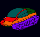 Dibujo Nave tanque pintado por alvaro