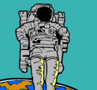 Dibujo Astronauta pintado por eider