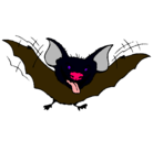 Dibujo Murciélago con la lengua fuera pintado por amanda