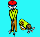 Dibujo Jugador de golf II pintado por adalalvarez