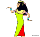 Dibujo Bailarina egipcia  pintado por MARIA