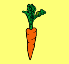 Dibujo zanahoria pintado por kAROL