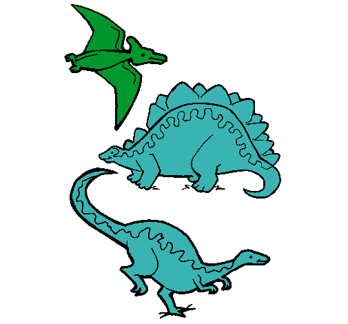 Tres clases de dinosaurios