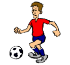Dibujo Jugador de fútbol pintado por futbolista