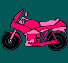 Dibujo Motocicleta pintado por gatita