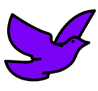 Dibujo Paloma de la paz pintado por keyla
