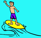Dibujo Surfista pintado por rafael