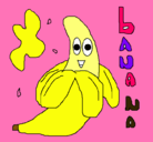 Dibujo Banana pintado por guergue