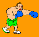 Dibujo Boxeador pintado por hector