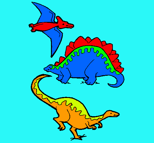 Tres clases de dinosaurios