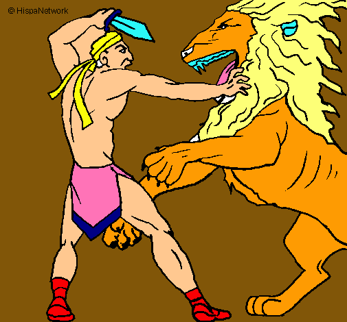 Gladiador contra león