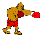 Dibujo Boxeador pintado por ariel