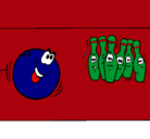 Dibujo Bola y bolos pintado por nicolasclaros