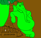 Dibujo Horton pintado por osvar