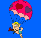 Dibujo Cupido en paracaídas pintado por MARCIALOPEZ