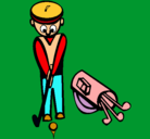 Dibujo Jugador de golf II pintado por ReyJavier