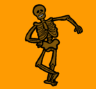 Dibujo Esqueleto contento pintado por gerardo