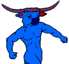 Dibujo Cabeza de búfalo pintado por luisgael