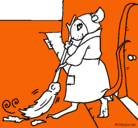 Dibujo La ratita presumida 1 pintado por pierina