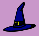 Dibujo Sombrero de bruja pintado por renato