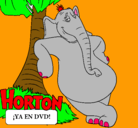Dibujo Horton pintado por Gaby