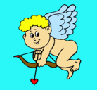 Dibujo Cupido pintado por teamobebi