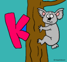 Dibujo Koala pintado por kimberly