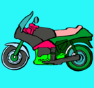 Dibujo Motocicleta pintado por loly