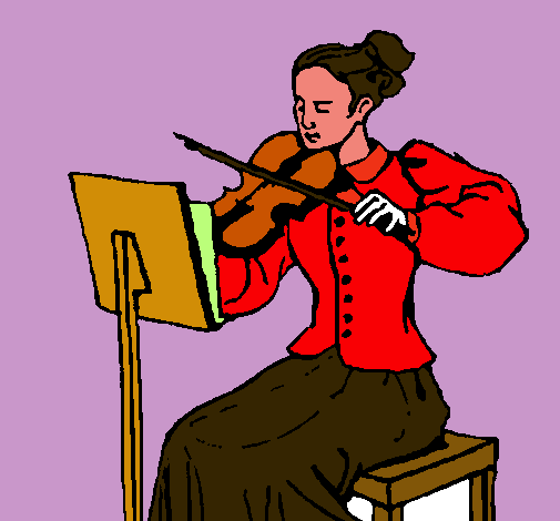 Dama violinista