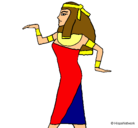 Dibujo Bailarina egipcia  pintado por eduardo