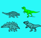 Dibujo Dinosaurios de tierra pintado por juliosesar
