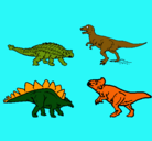 Dibujo Dinosaurios de tierra pintado por gary