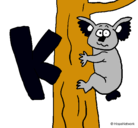 Dibujo Koala pintado por LULU