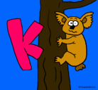 Dibujo Koala pintado por karen