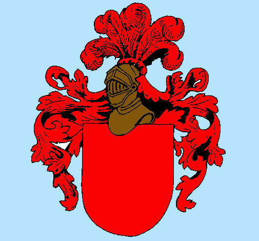 Escudo de armas y casco