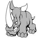 Dibujo Rinoceronte II pintado por sergio