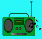 Dibujo Radio cassette 2 pintado por Extremista7