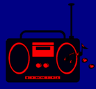 Dibujo Radio cassette 2 pintado por SoyAngus