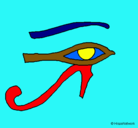 Dibujo Ojo Horus pintado por raul