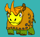 Dibujo Rinoceronte pintado por Guandor