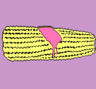 Dibujo Mazorca de maíz pintado por yasmin