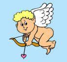 Dibujo Cupido pintado por paolacupido