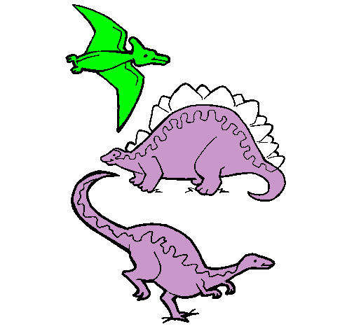 Tres clases de dinosaurios