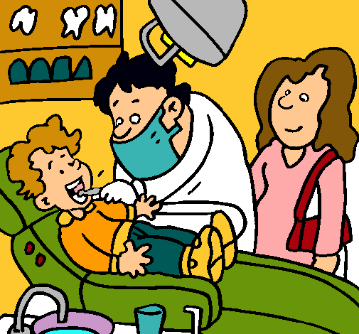 Niño en el dentista