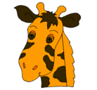 Dibujo Cara de jirafa pintado por MARCOS