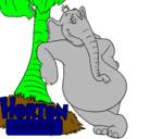 Dibujo Horton pintado por andrea