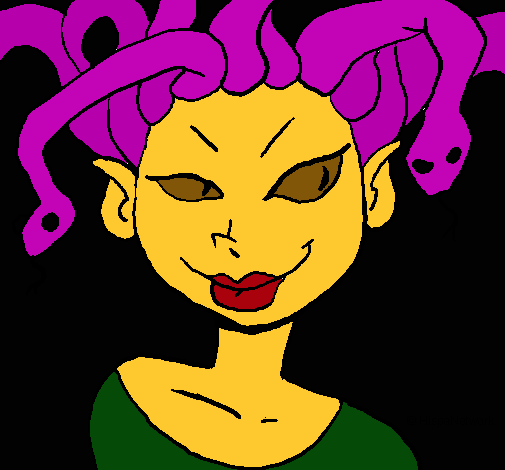 Mujer medusa