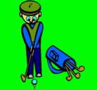 Dibujo Jugador de golf II pintado por LOKA
