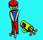 Dibujo Jugador de golf II pintado por edson